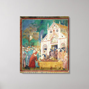 St. Clare Embraces the Body of St. Francis Canvas Print