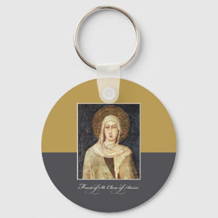 St. Clare of Assisi Feast Day Blessings Keychain