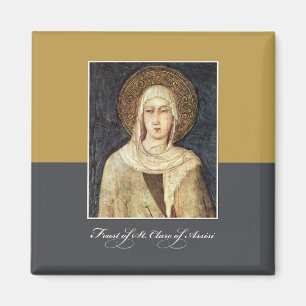 St. Clare of Assisi Feast Day Blessings Magnet