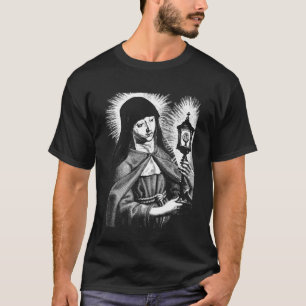 St Clare of Assisi Italian Catholic Saint Women Li T-Shirt