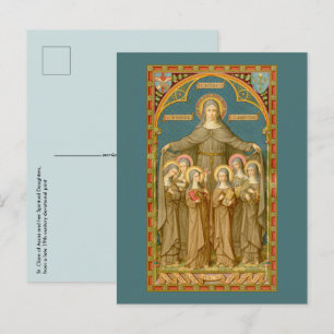 St. Clare of Assisi & Nuns (SAU 027) Postcard
