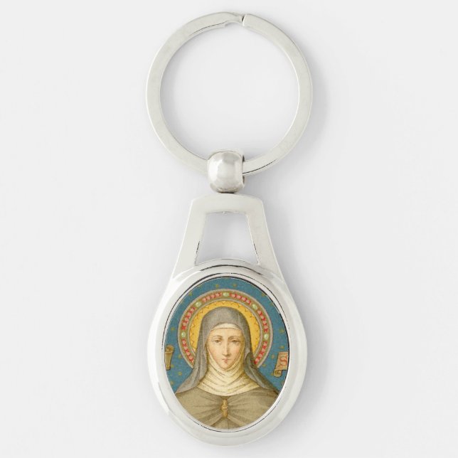 St. Clare of Assisi (SAU 027) (All Shapes) Keychain (Front)