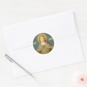 St. Clare of Assisi (SAU 027) Classic Round Sticker