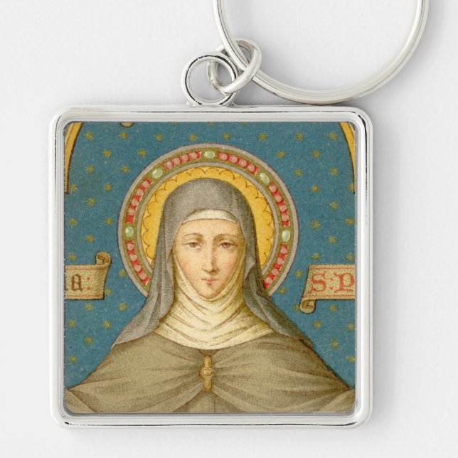 St. Clare of Assisi (SAU 027) Keychain (Front)