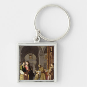 St. Clare Receiving the Veil from St. Francis Keychain