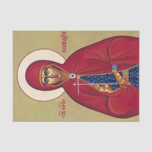 St. Claudia Orthodox Christian Icon Tissue Paper
