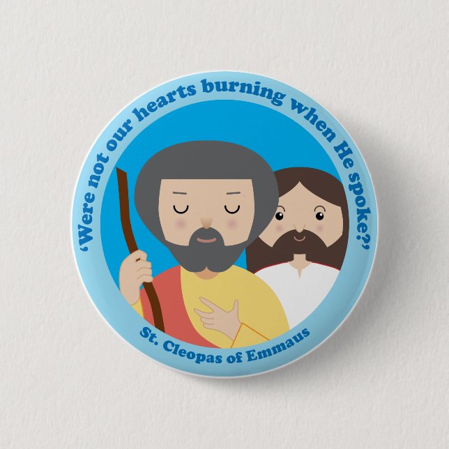St. Cleopas of Emmaus 2 Inch Round Button (Front)