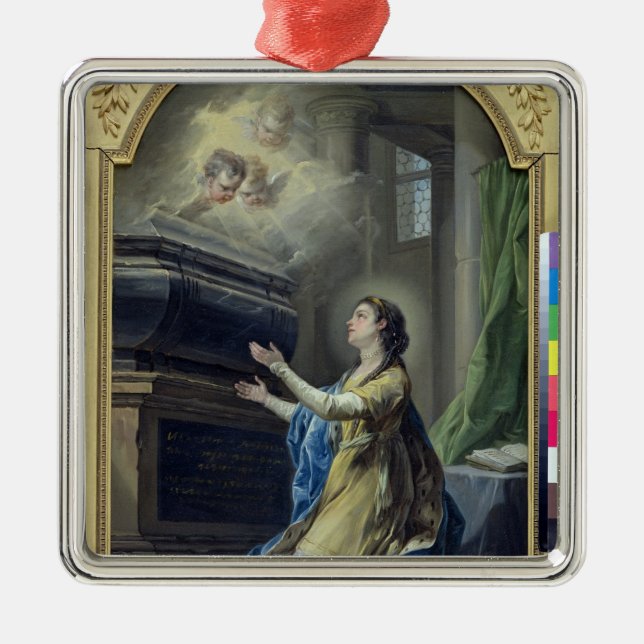 St. Clotilda Metal Ornament (Front)