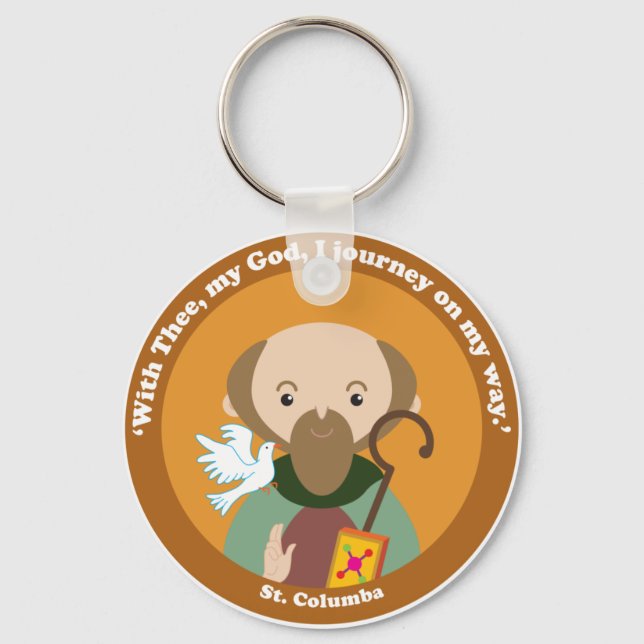 St. Columba Keychain (Front)