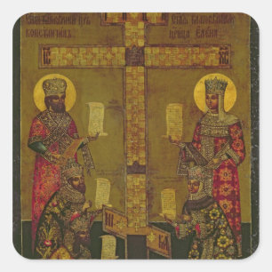 St. Constantine and St. Helena Square Sticker