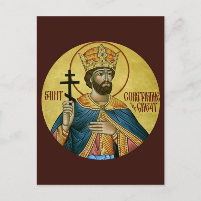 St. Constantine the Great Prayer Card (Front)