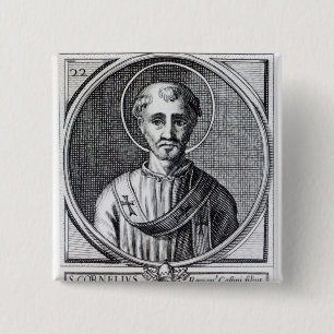 St. Cornelius 2 Inch Square Button