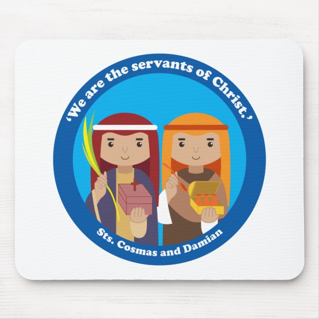 St. Cosmas and Damian Mouse Pad (Front)