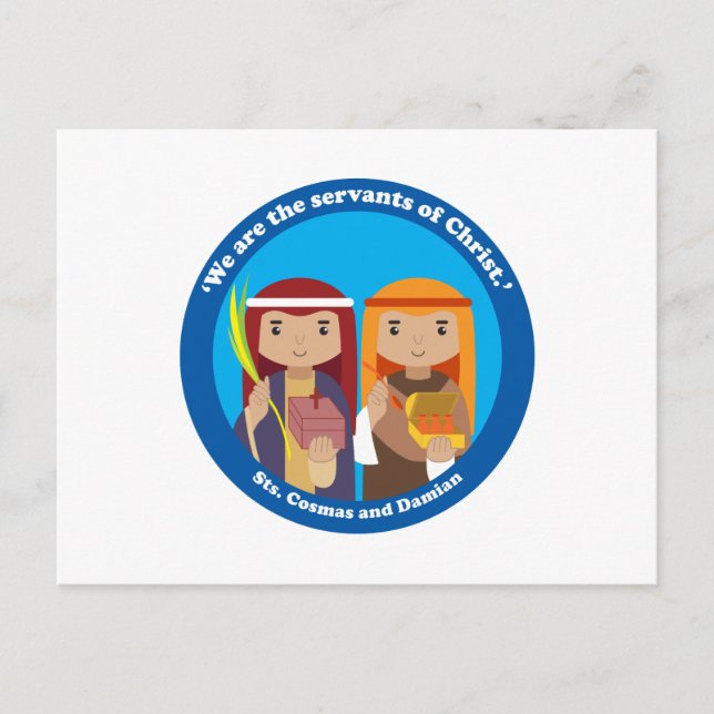 St. Cosmas and Damian Postcard (Front)