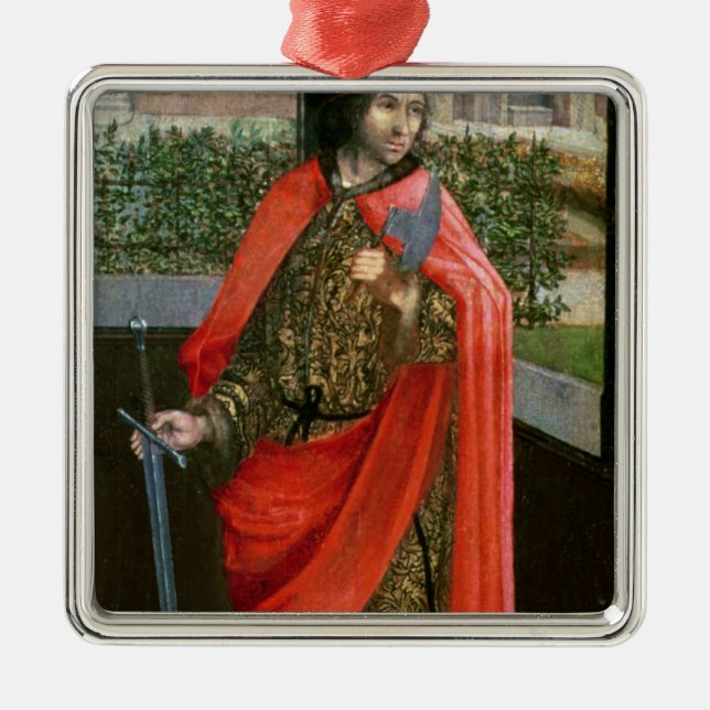 St. Crispin, 16th century Metal Ornament (Front)