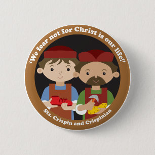 St. Crispin and Crispinian 2 Inch Round Button