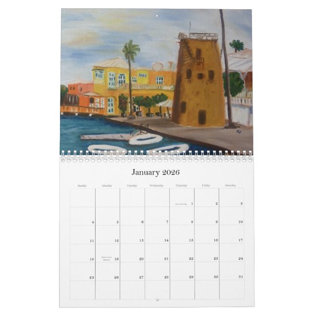 St Croix: My Colourful Island by art... Calendar (Jan 2026)