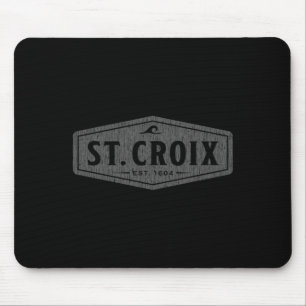 St Croix Waves Vintage Mens Womens Girls Boys Mouse Pad