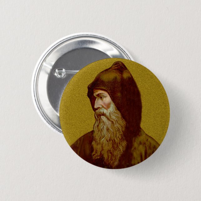 St. Cyril the Monk (M 002) 2 Inch Round Button (Front & Back)
