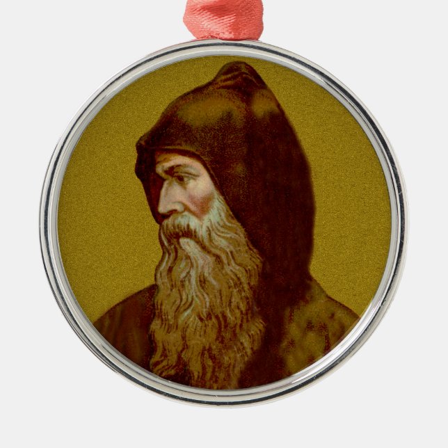 St. Cyril the Monk (M 002) Metal Ornament (Front)