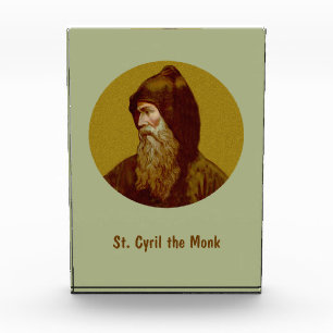 St. Cyril the Monk (M 002) Vertical Photo Block