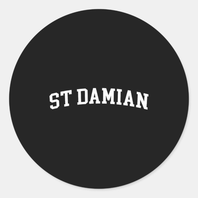 St Damian  Classic Round Sticker (Front)