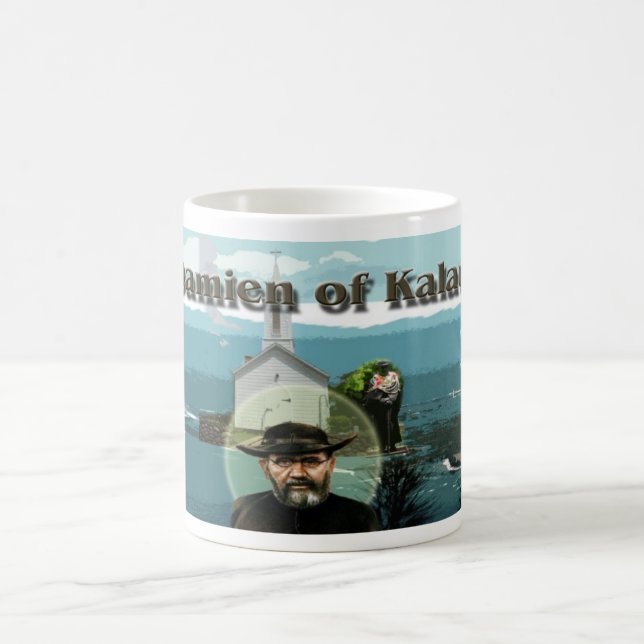 St. Damien of Kalaupapa, Molokai, Hawaii Coffee Mug (Center)