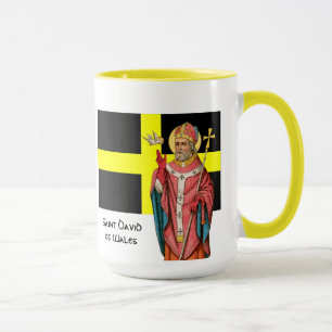 St. David of Wales (P 001) and His Flag Mug