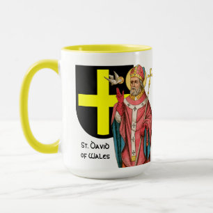 St. David of Wales (P 001) and His Shield Mug