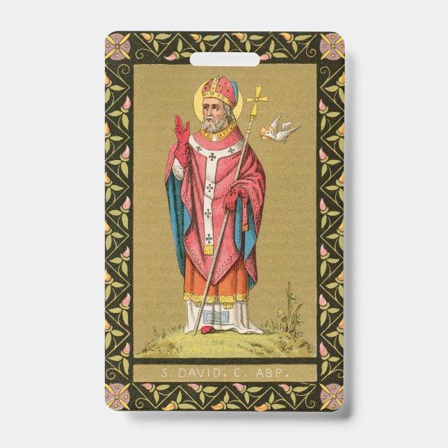 St. David of Wales (P 001) Badge (Front)