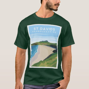 St Davids Beach Pembrokeshire South Wales T-Shirt