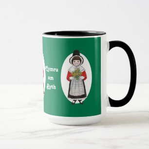 St David's Day, Welsh Costume, Mug to Personalize