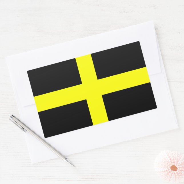 St. David's Flag Sticker (Envelope)