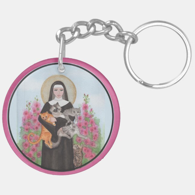 St de patronne de Gertrude de saint de porte - clé (Dos droit)