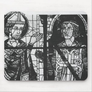 St. Denis giving the oriflamme to knight Clement Mouse Pad