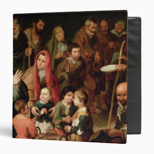 St. Diego of Alcala Giving Food to the Poor Binder