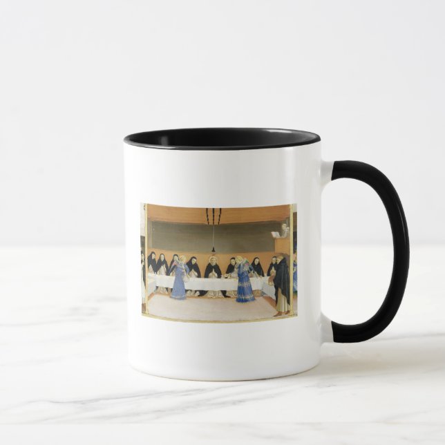 St. Dominic and his Companions Fed by Angels Mug (Right)