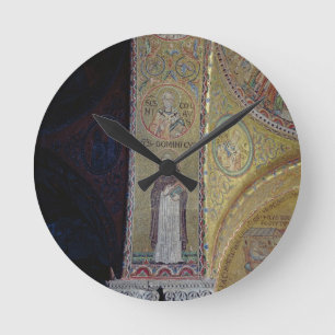 St. Dominic and St. Nicholas, mosaic in the atrium Round Clock