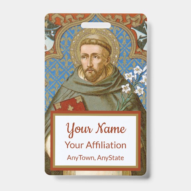 St. Dominic de Guzman (BK 011) Badge (Front)