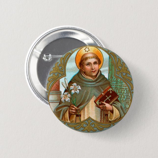 St. Dominic de Guzman (BK 07) 2 Inch Round Button (Front & Back)