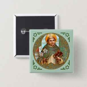St. Dominic de Guzman (BK 07) 2 Inch Square Button