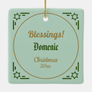 St. Dominic de Guzman (BK 07) Ceramic Ornament