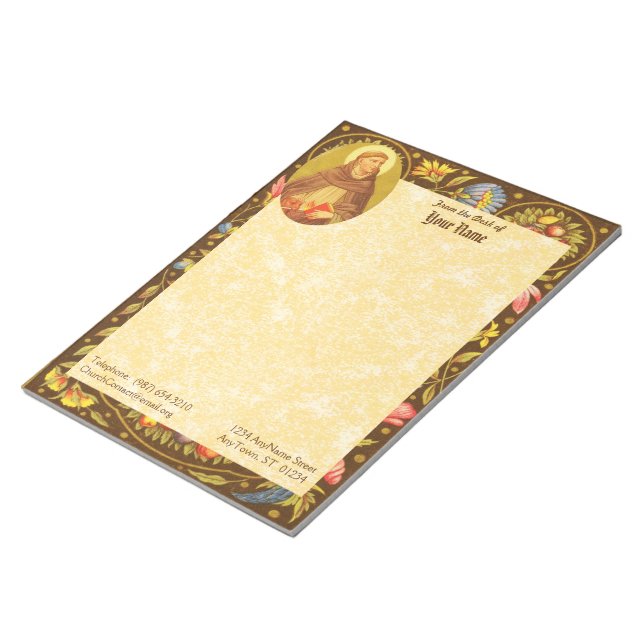 St. Dominic de Guzman (PM 02) 11"x8.5" Notepad (Angled)