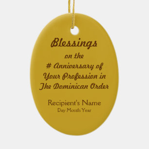 St. Dominic de Guzman (PM 02) Ceramic Ornament