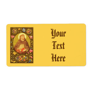 St. Dominic de Guzman (PM 02) Wide NBMP Label 3c