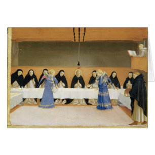 St Dominic et ses compagnons Fed par des anges