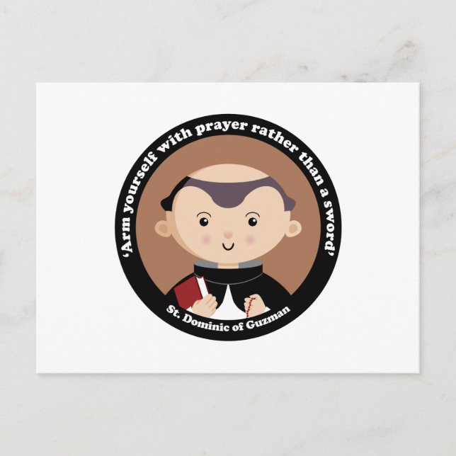 St. Dominic of Guzman Postcard (Front)