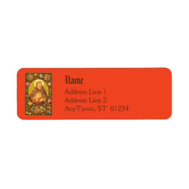 St. Dominic (PM 02) NB Return Address Label 1a (Front)