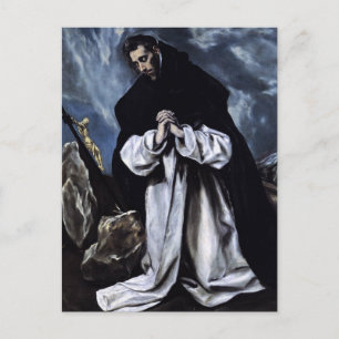 St. Dominic Praying by El Greco Postcard
