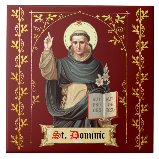St. Dominic Preaching (BEN 002) Tile (Front)